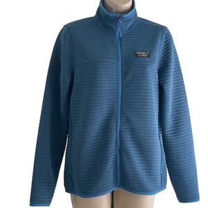 L.L. Bean Airlight Knit Full Zip Jacket Blue Womens XS Lightweight Outdoor